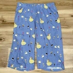 Munki Munki Beauty and the Beast Pajama Pants Capris Women’s Medium
